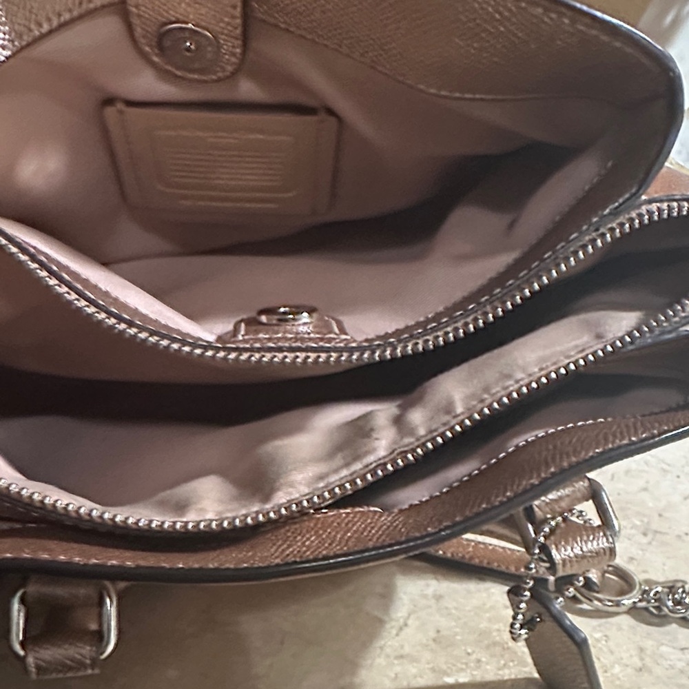 Coach Shimmering Tan Satchel - Picture 5 of 5